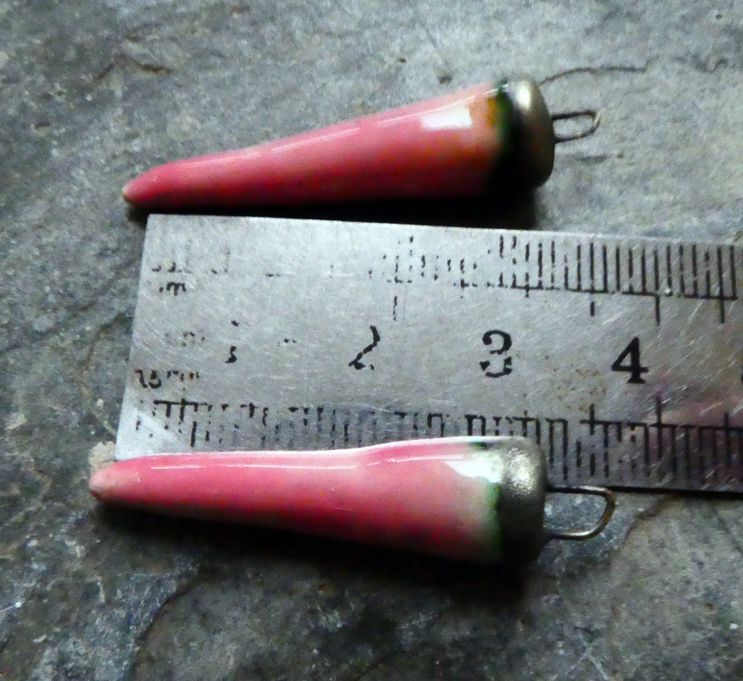 Ceramic Spikes Earring Charms - Miami Pink