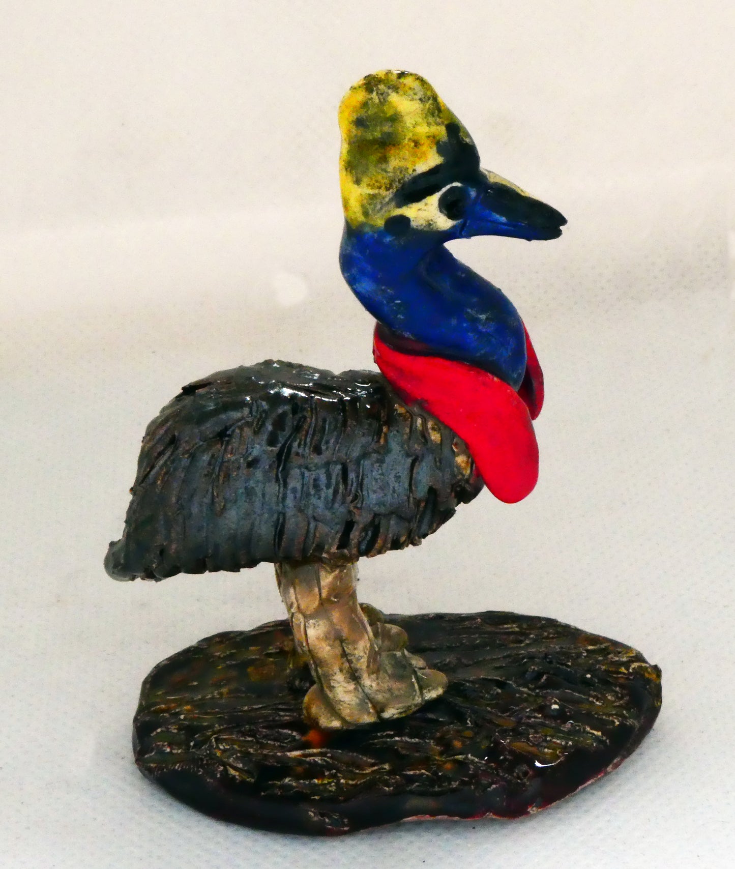 Ceramic Cassowary on Branch Ornament