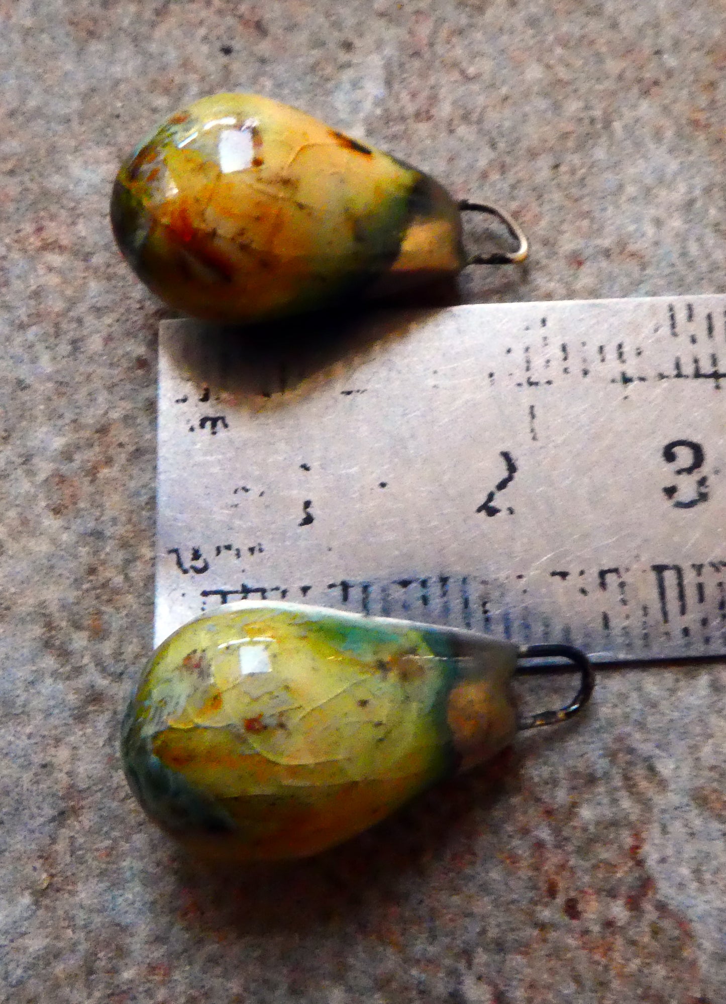 Ceramic Drops Earring Charms - Cappucino Mint