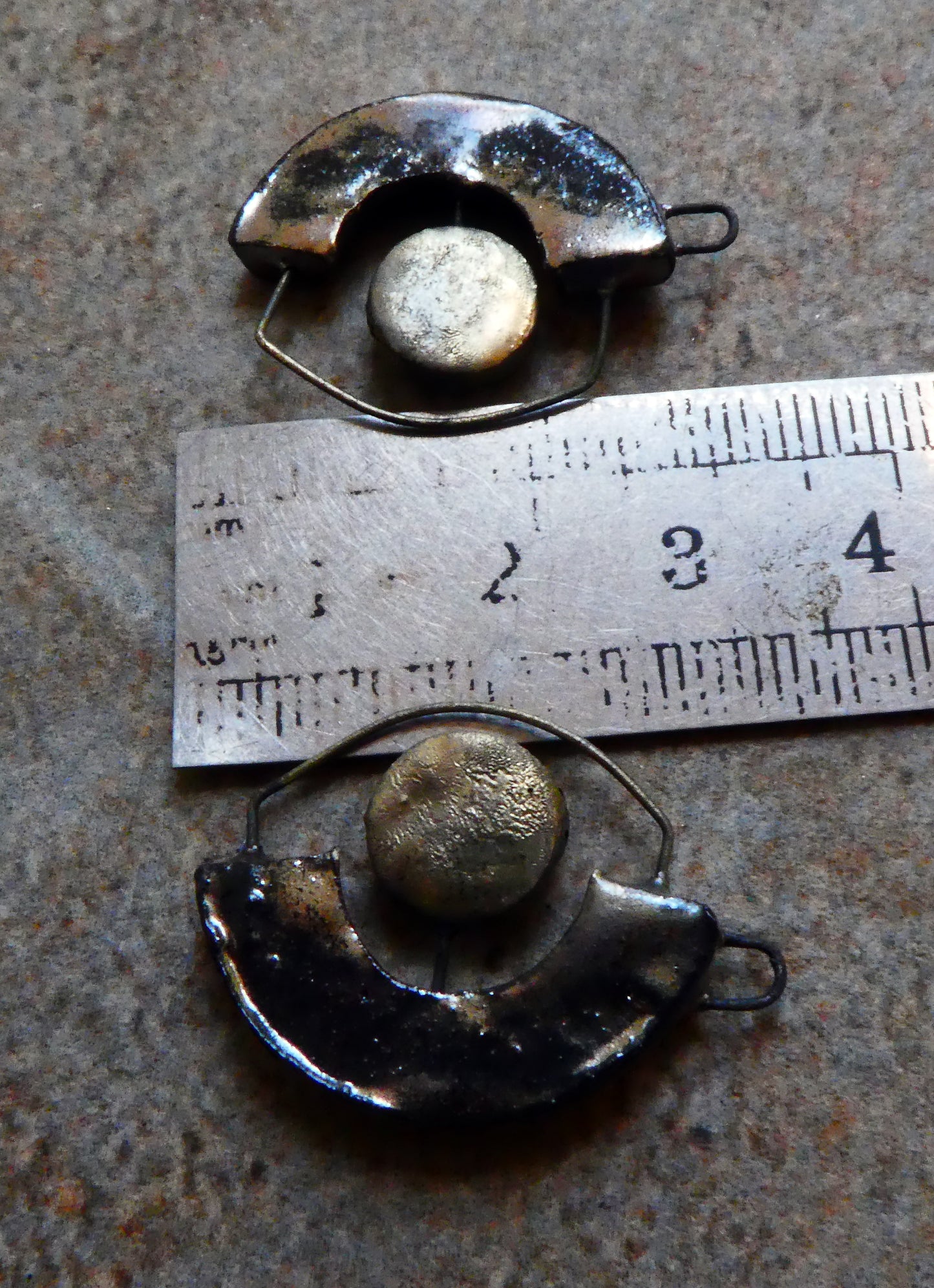 Ceramic Curve, Disc and Hoop Earring Connectors - Gloria