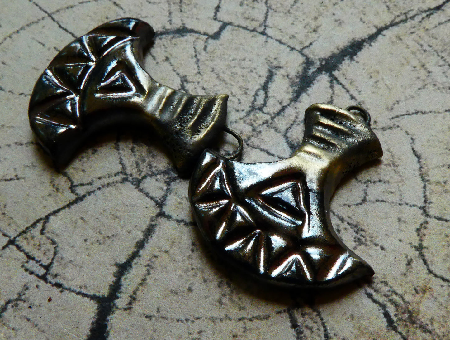 Ceramic Norse Earring Charms -Gloria