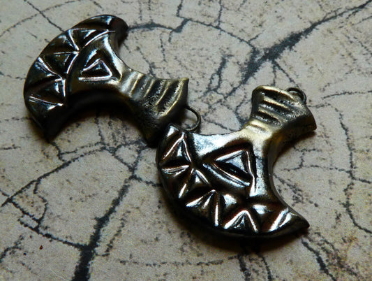 Ceramic Norse Earring Charms -Gloria