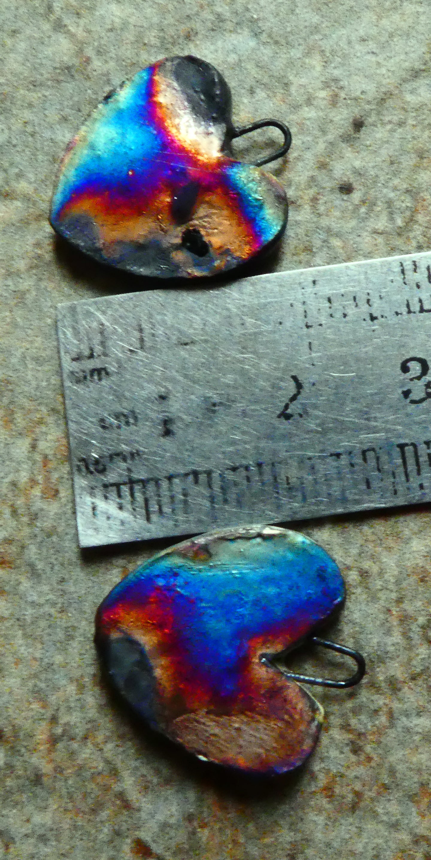 Ceramic Bat Decal Earring Charms -#6