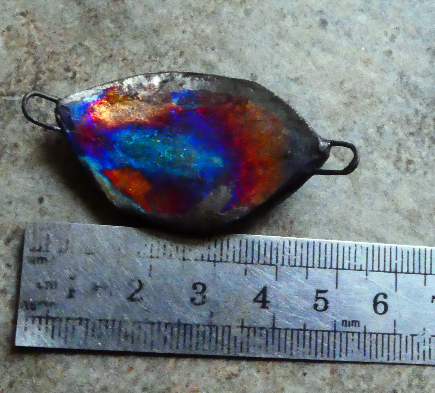 Ceramic Spooky Eye Decal Bracelet Focal