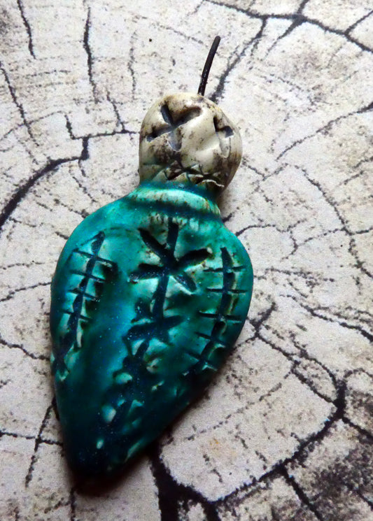 Ceramic Poison Bottle Mini Pendant #3