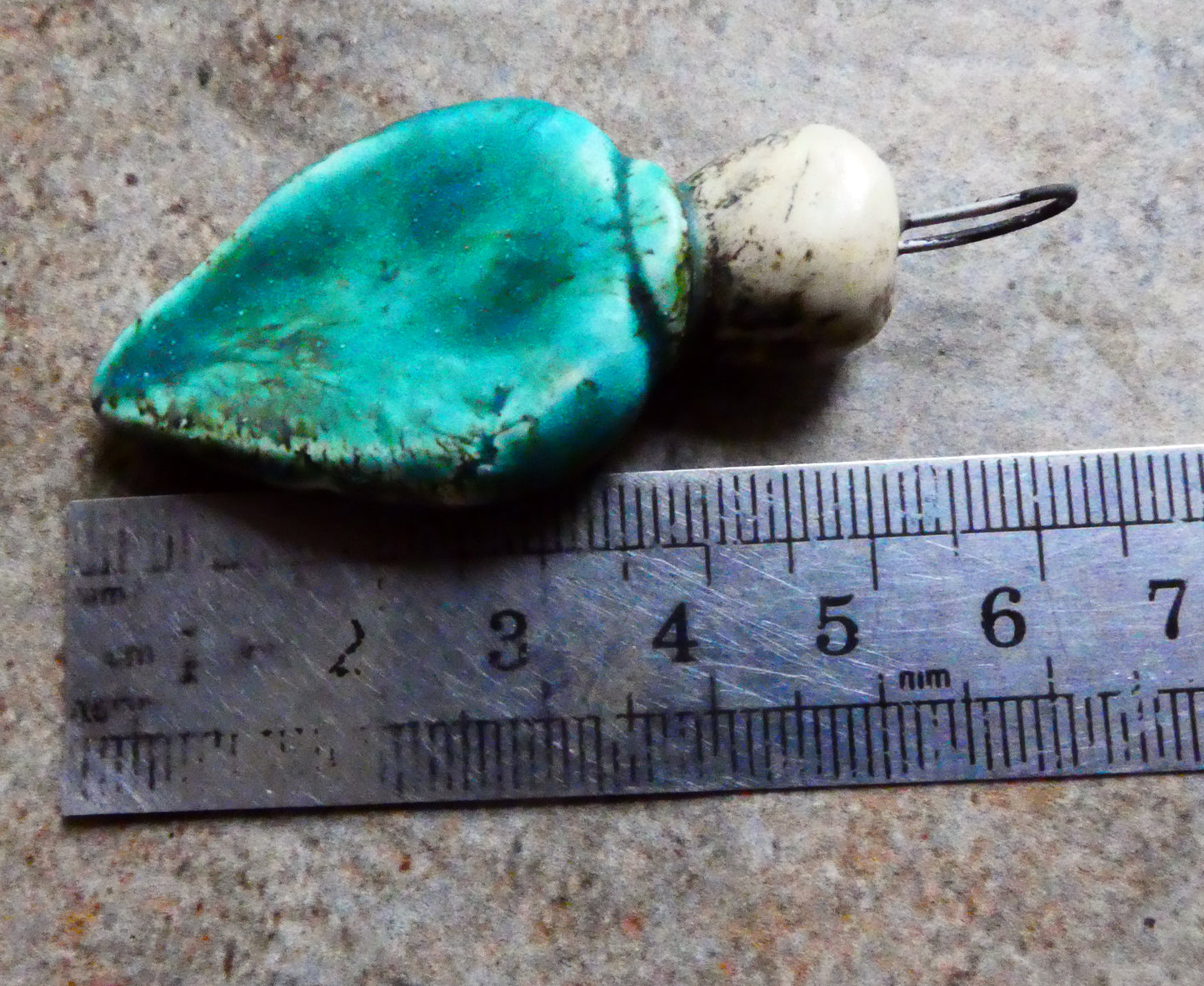 Ceramic Poison Bottle Mini Pendant #3