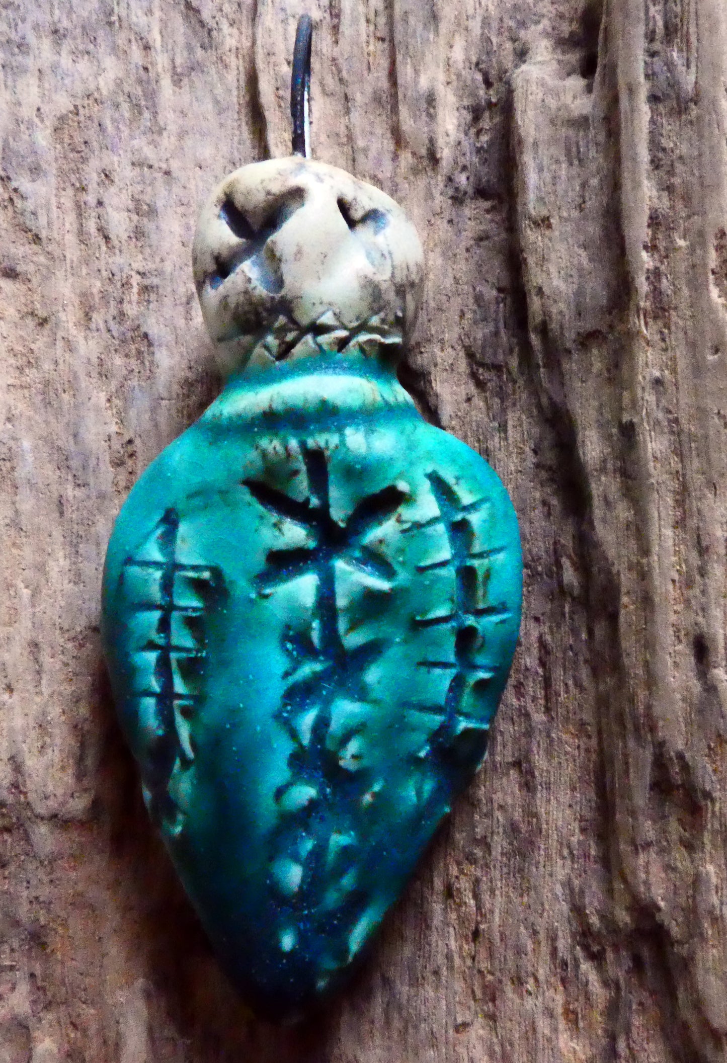 Ceramic Poison Bottle Mini Pendant #3