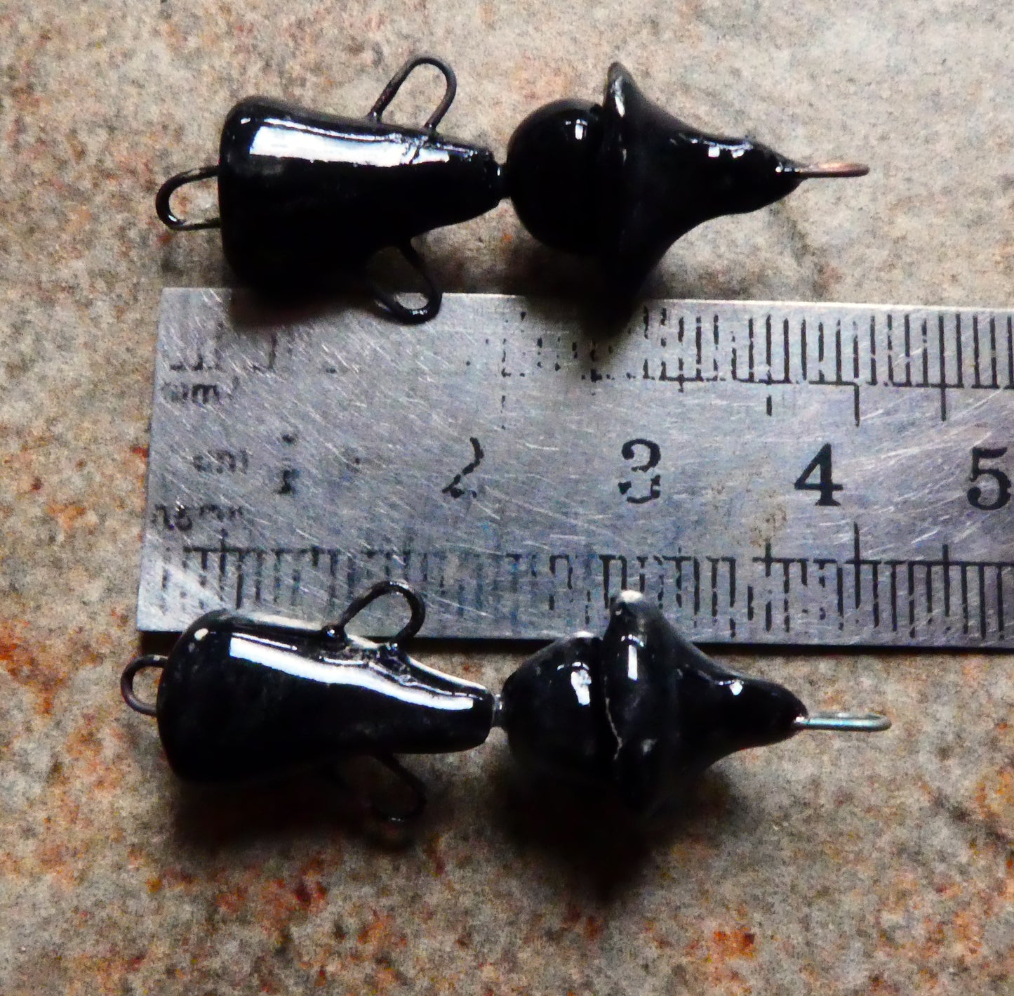 Ceramic Witches Earring Connectors - Neon Green