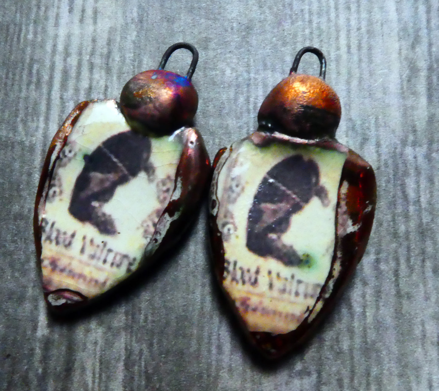 Ceramic Poison Bottle Earring Charms #4