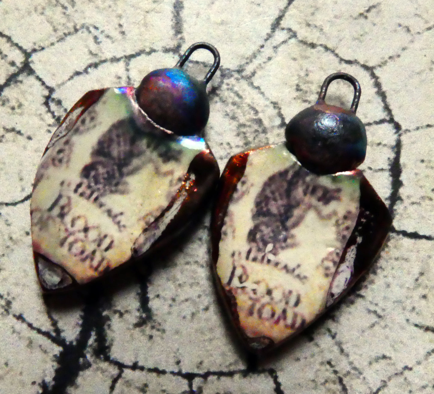 Ceramic Poison Bottle Earring Charms #8