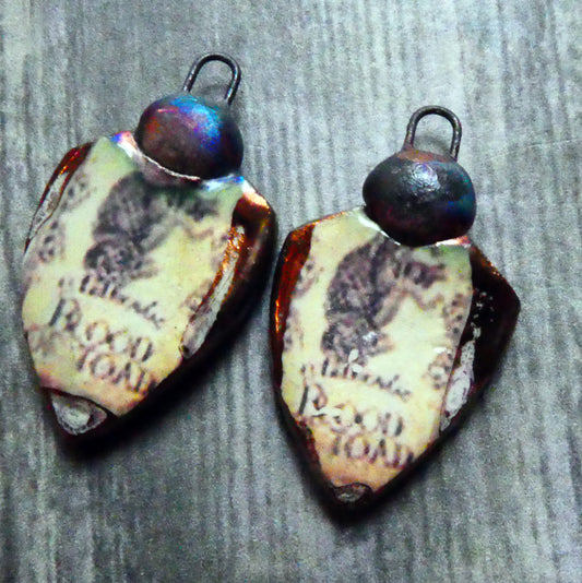 Ceramic Poison Bottle Earring Charms #8