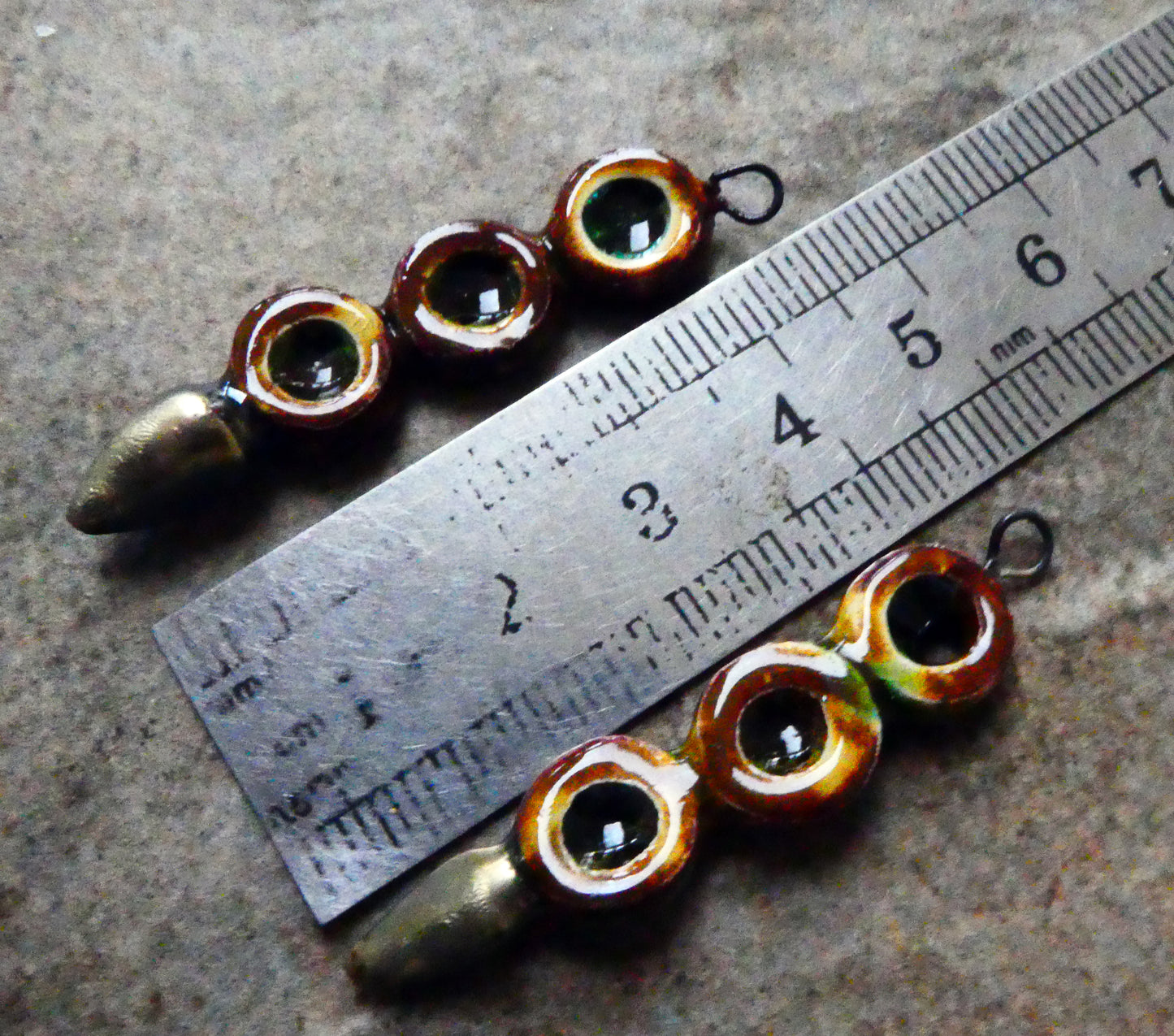 Ceramic Hoop Stack Earring Charms - Renaissance