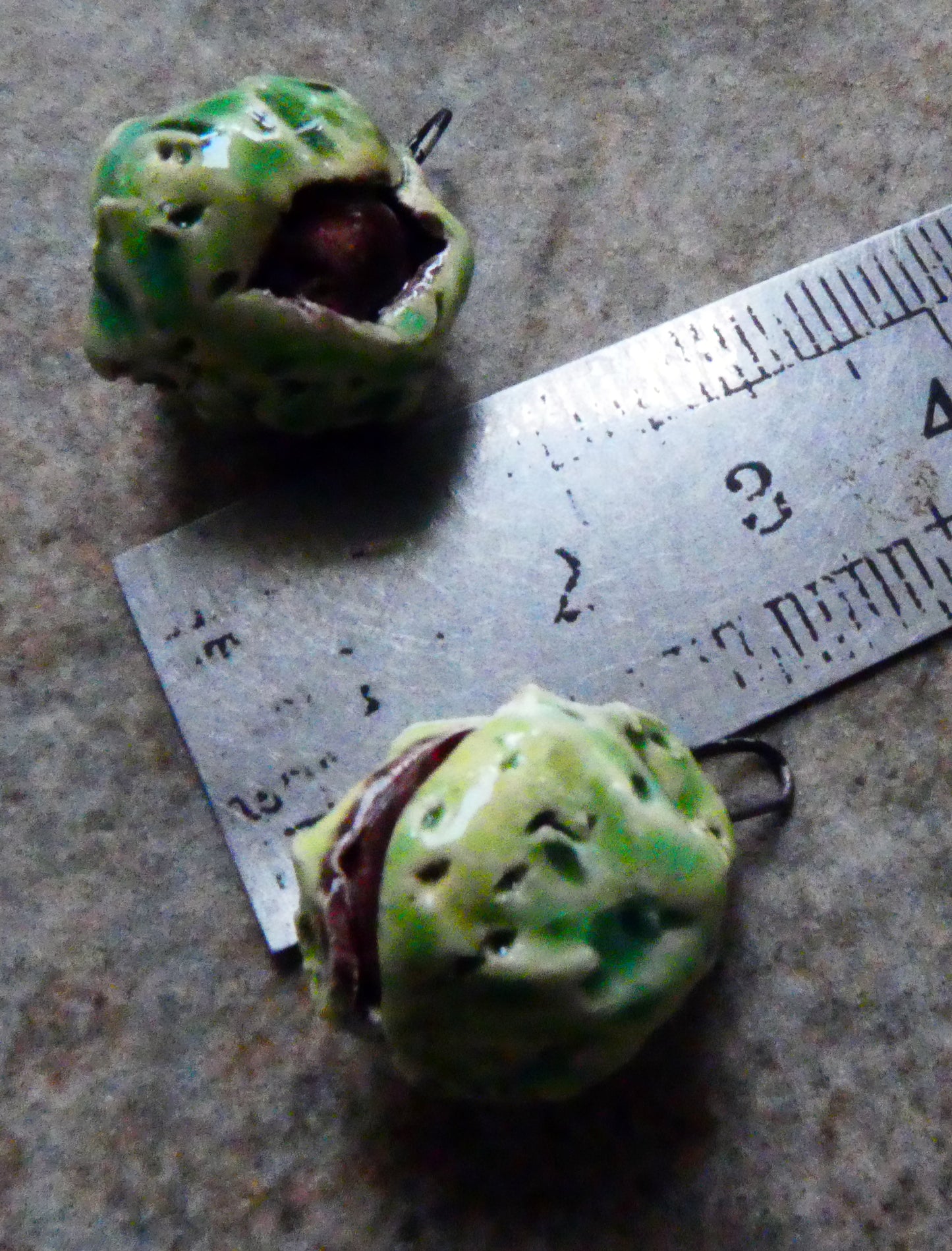 Ceramic Conker Earring Charms