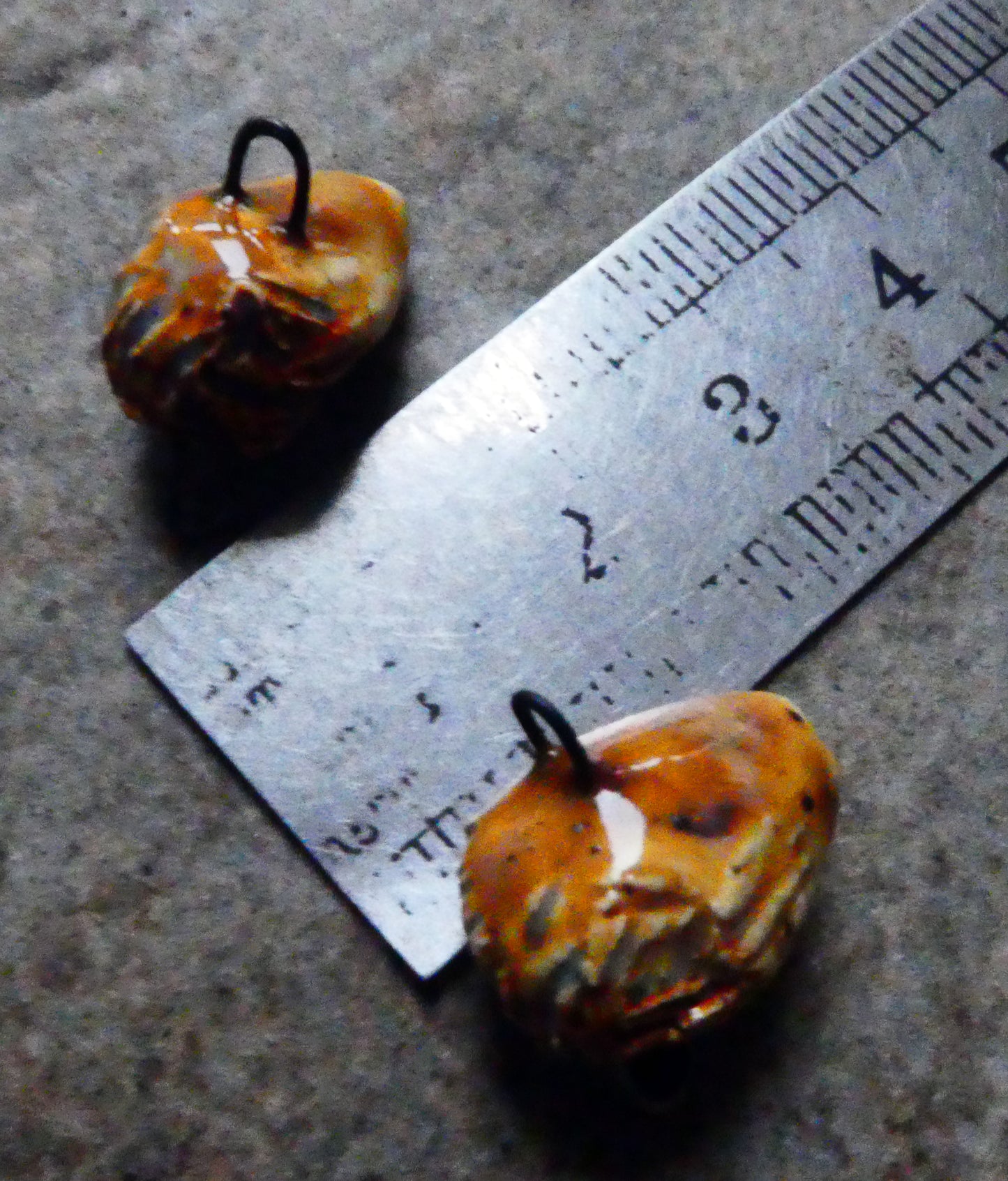Ceramic Hedgehog Earring Connectors