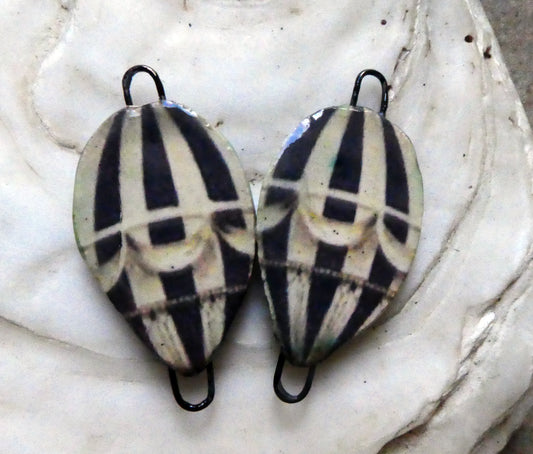 Ceramic Vintage Hot Air Balloon Decal Connectors #1