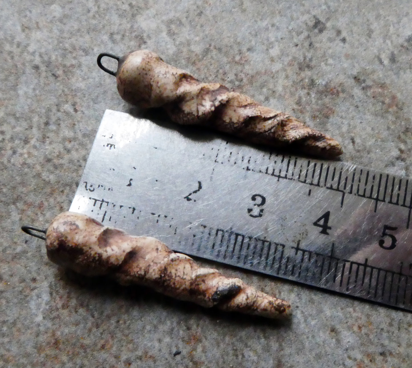 Ceramic Antelope Horn Earring Charms