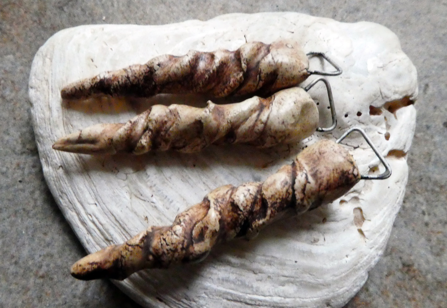 Ceramic Antelope Horn Pendant