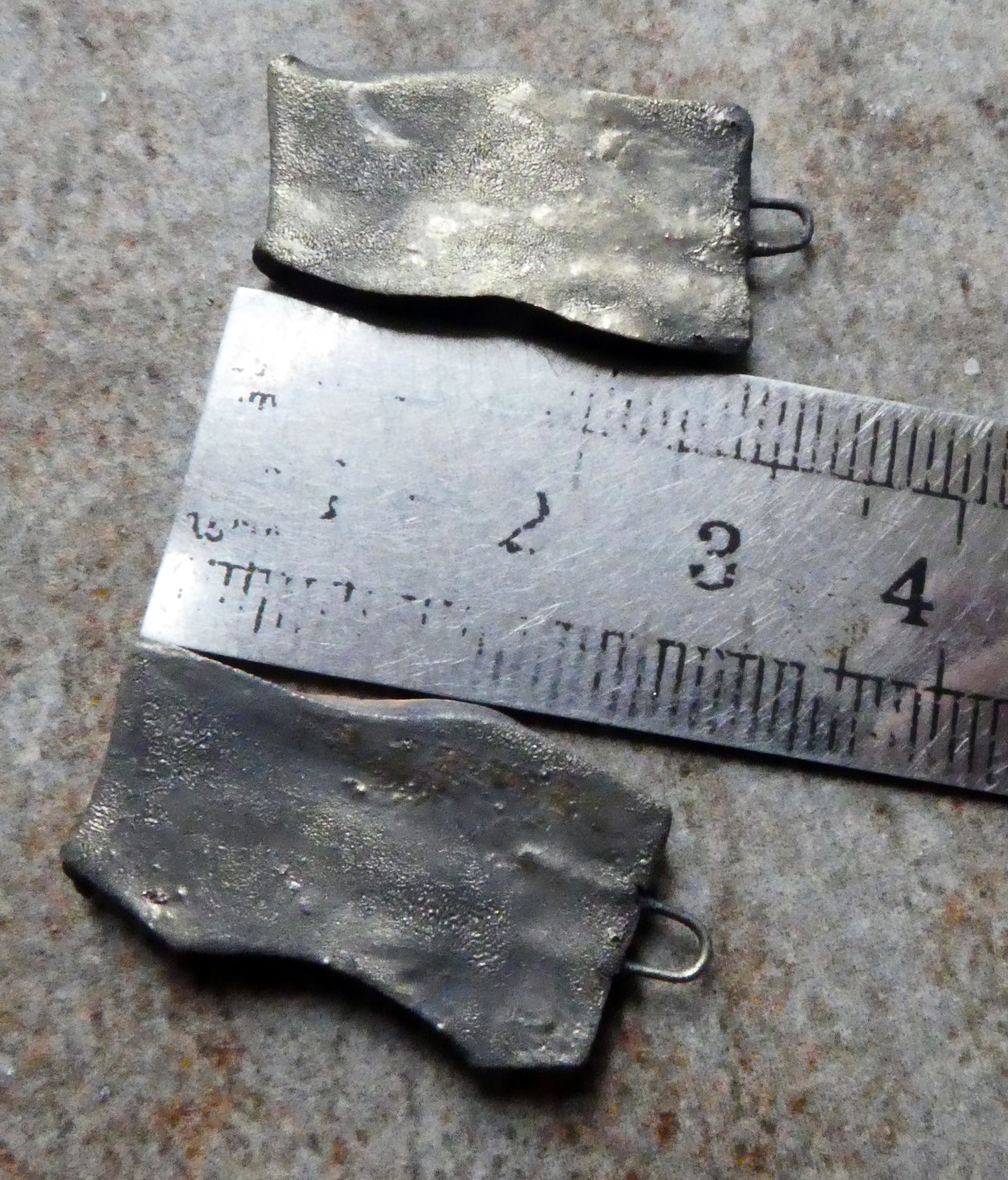 Ceramic Slate Wall Earring Charms #2 - Volcanic Glow