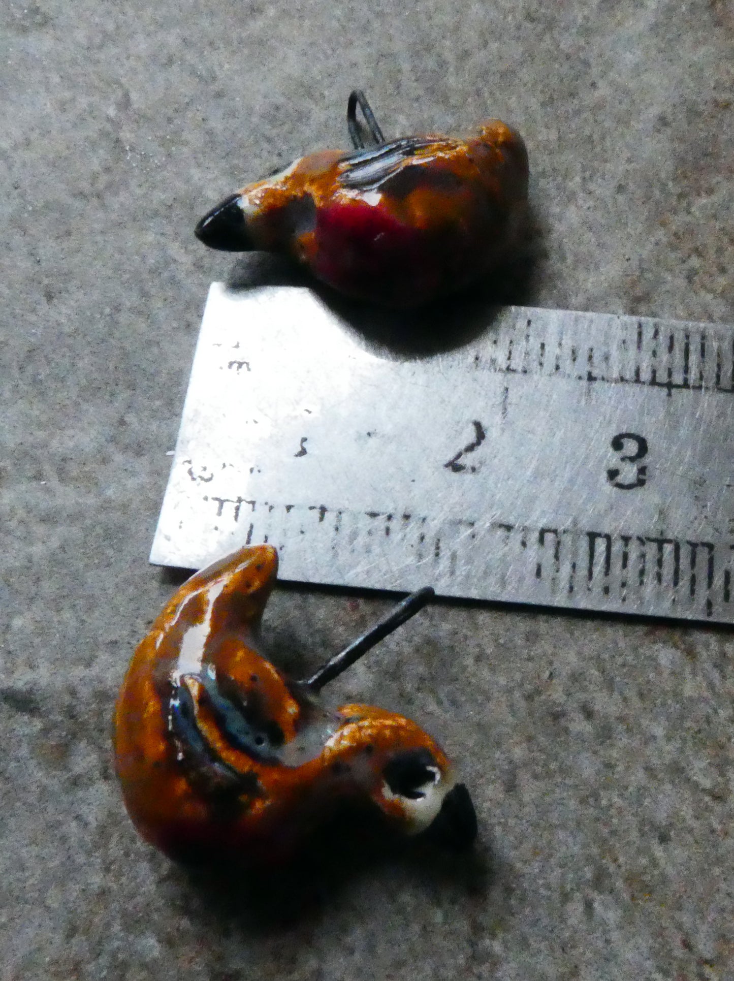 Ceramic Little Robin Earring Charms