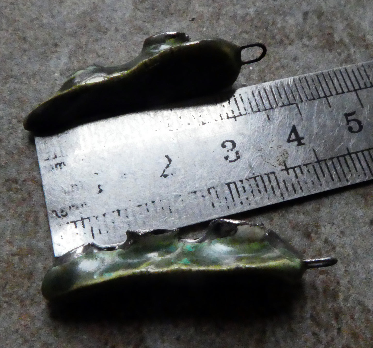 Ceramic Frilly Front Earring Charms - Supernova