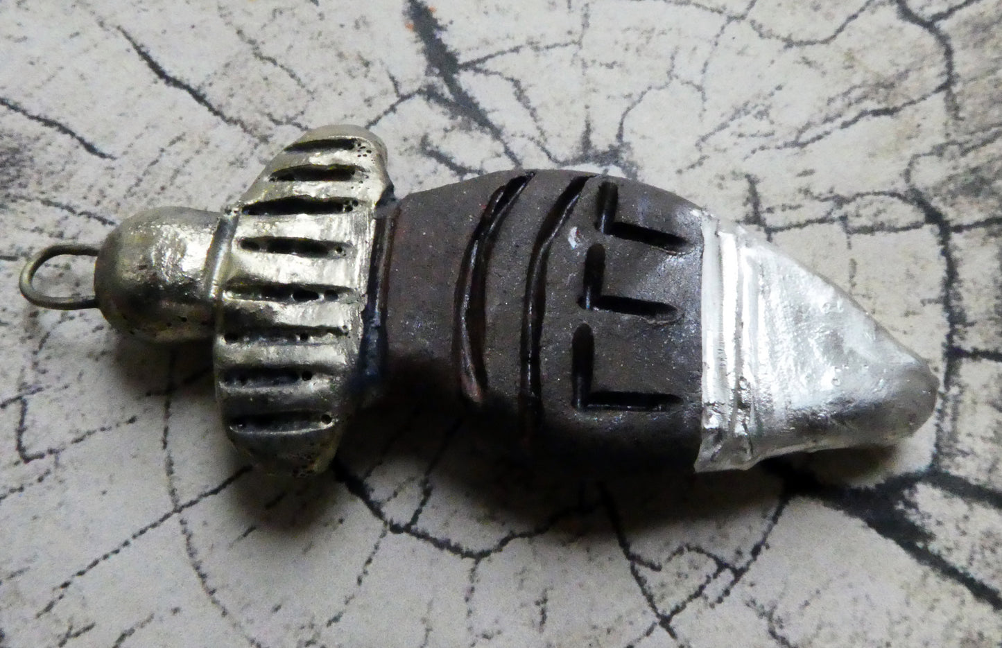 Ceramic Ancient Spearhead Pendant