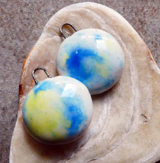 Ceramic Little Drops - Discs- Gogh Iris