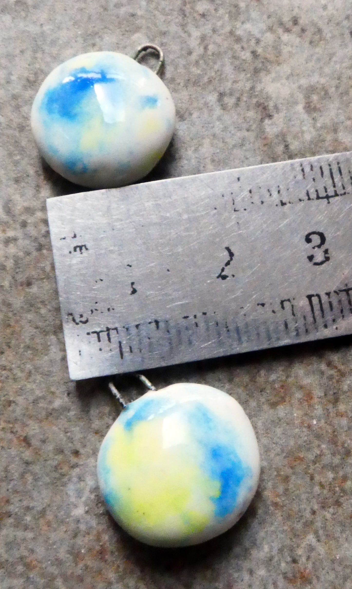 Ceramic Little Drops - Discs- Gogh Iris