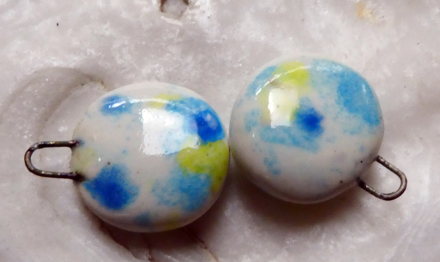 Ceramic Little Drops - Discs- Gogh Iris