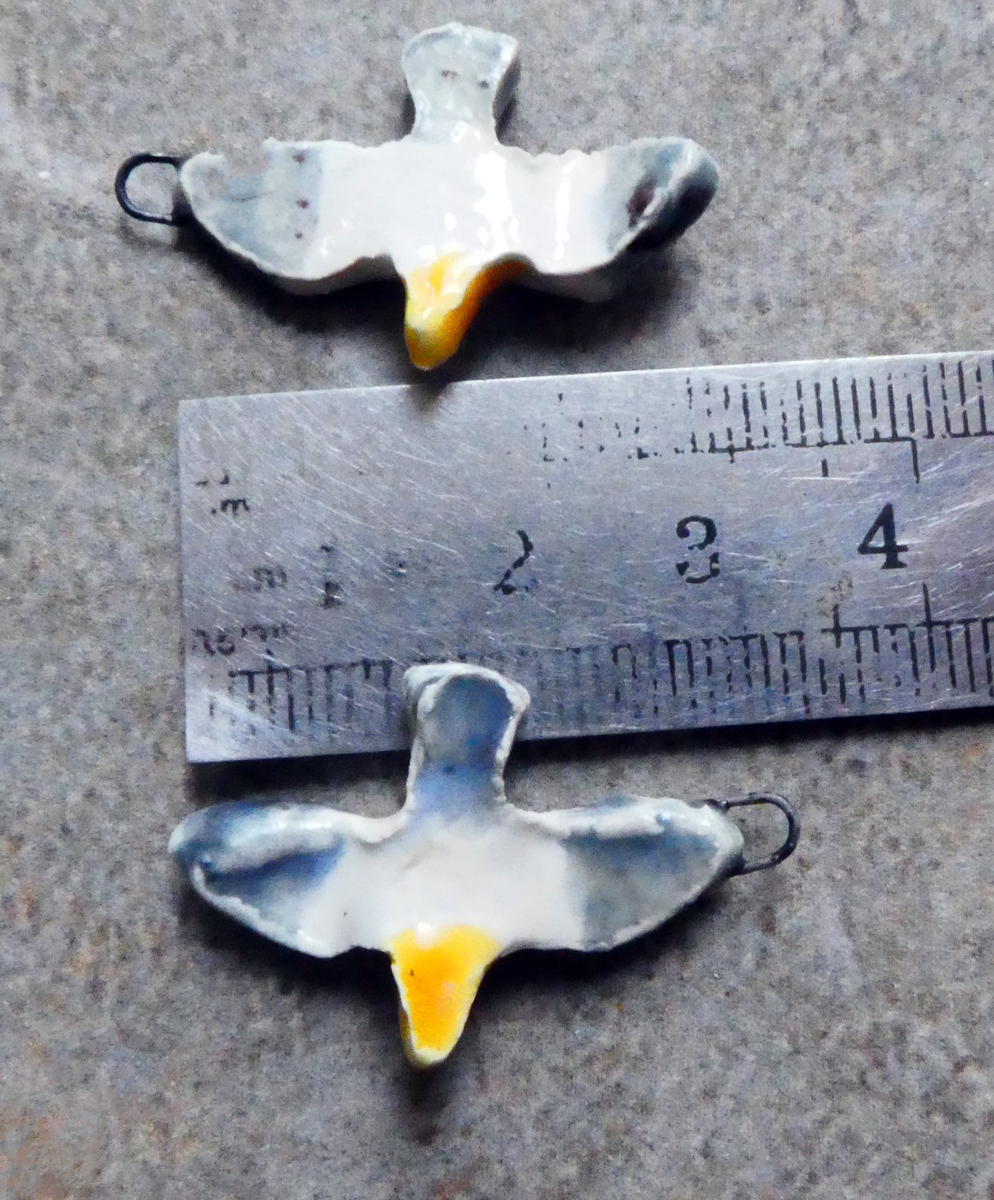 Ceramic Seagull Earring Charms