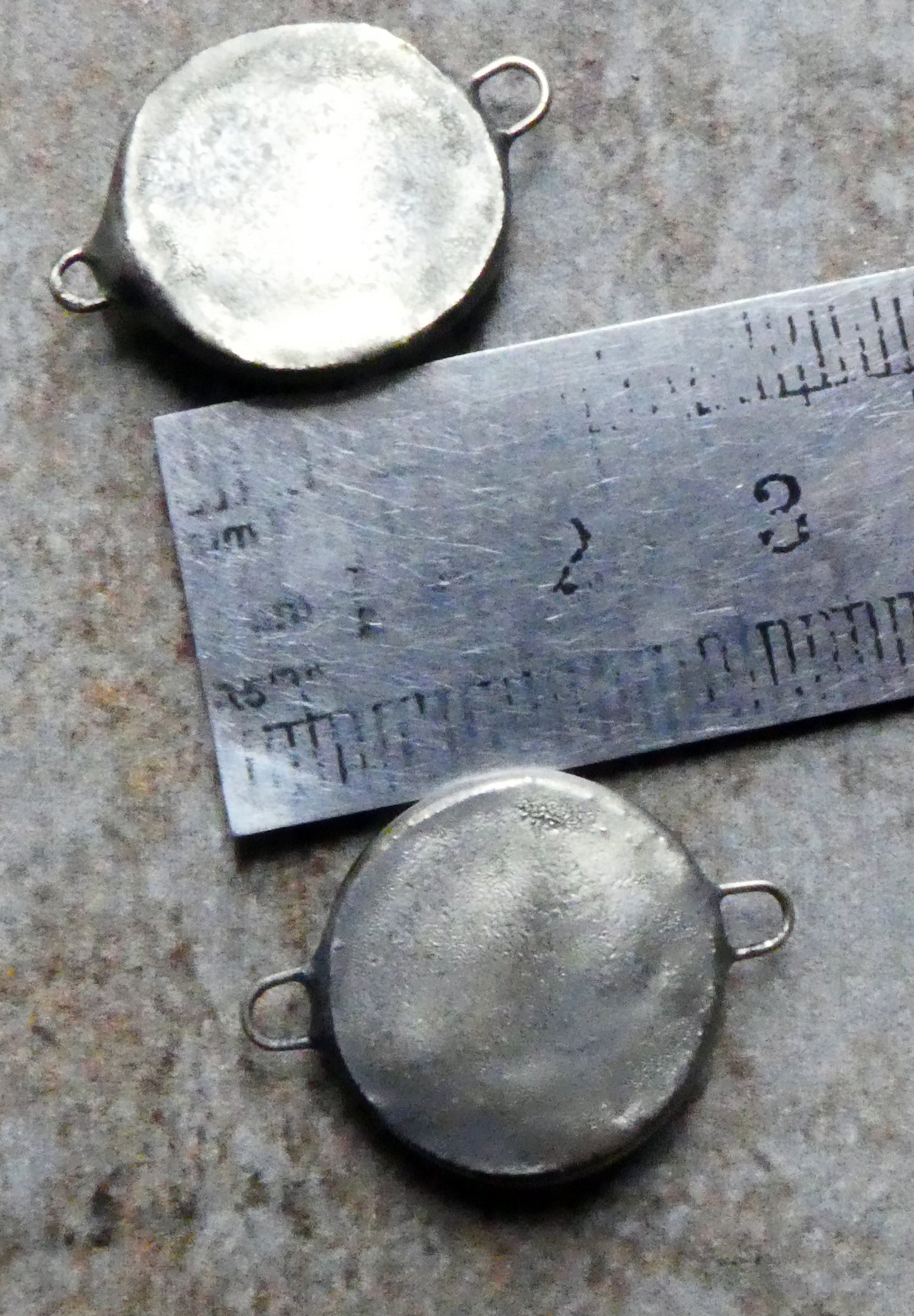 Ceramic Disc Earring Connectors - Mystic Jade