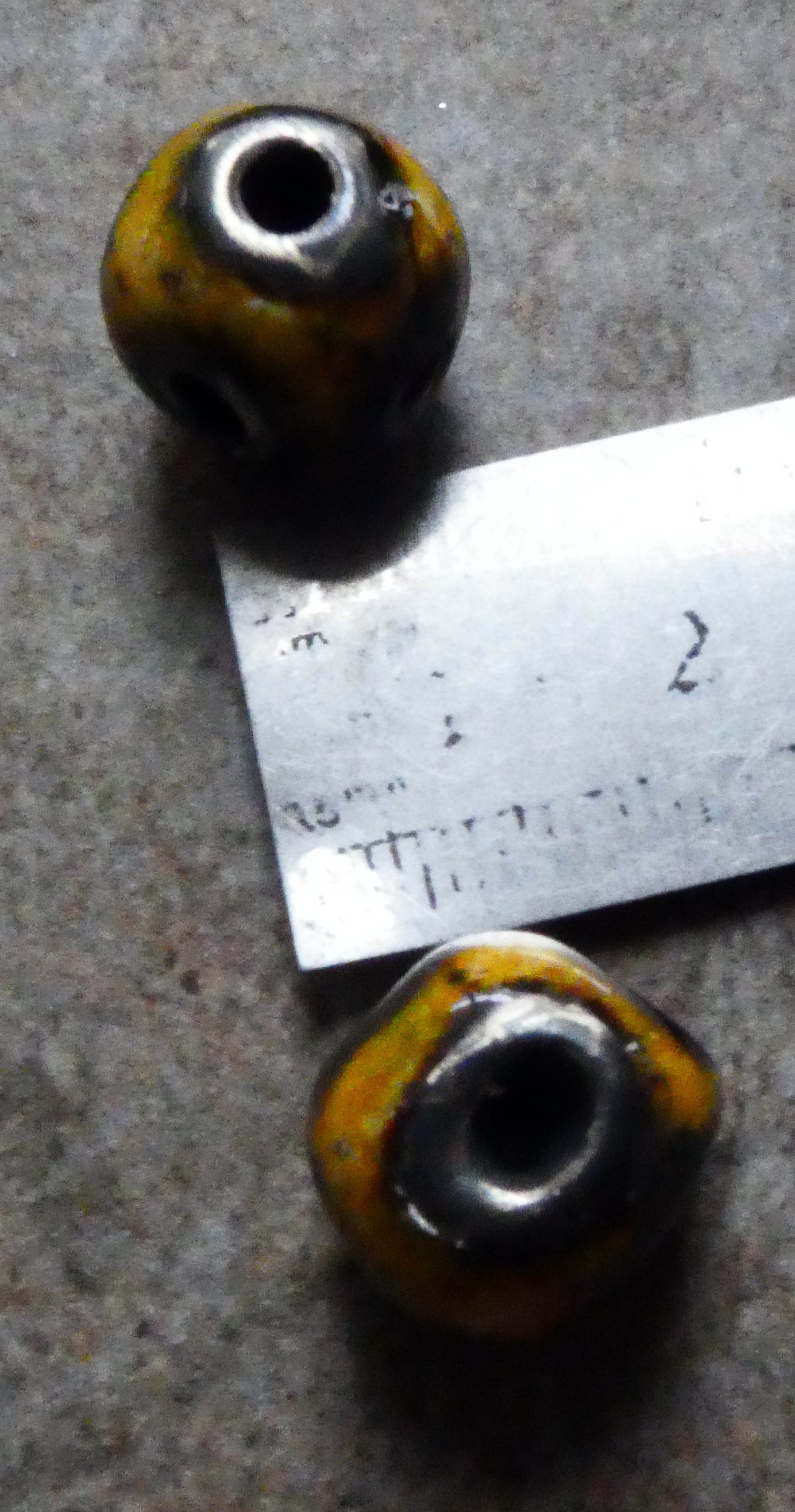 Ceramic Six Hole Beads  - Dune