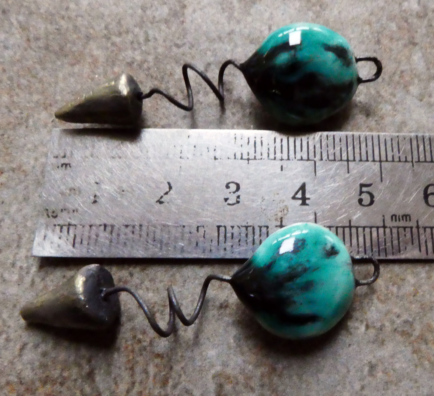 Ceramic Curly Tail Disc Dangles- Spring Meadow