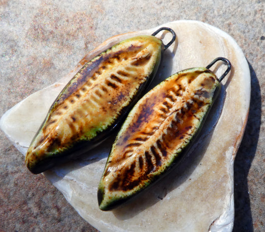 Ceramic Organic Textured Shards - Tortoise