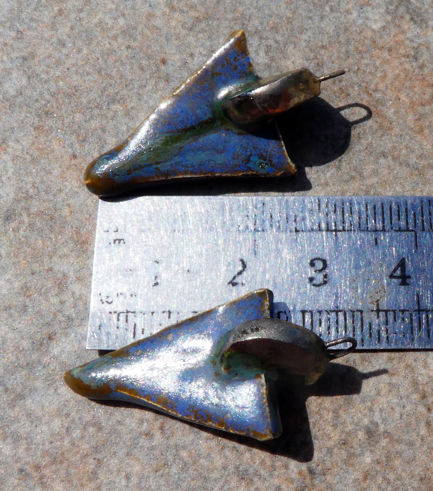 Ceramic Chunky Dagger Charms -Idaho