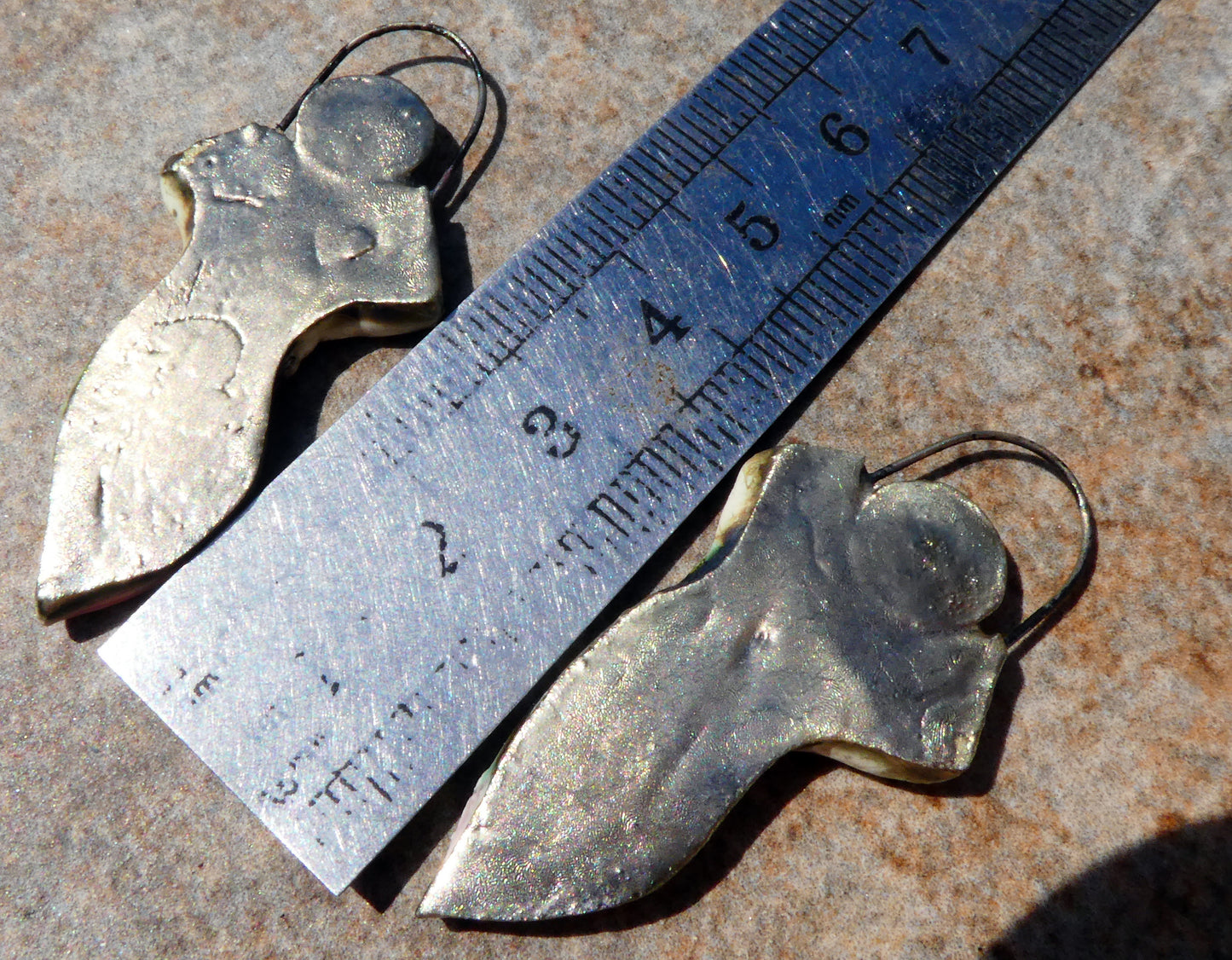 Ceramic Winged Goddess Charms - China Sea