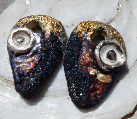 Ceramic New Rock Shard Earring Charms