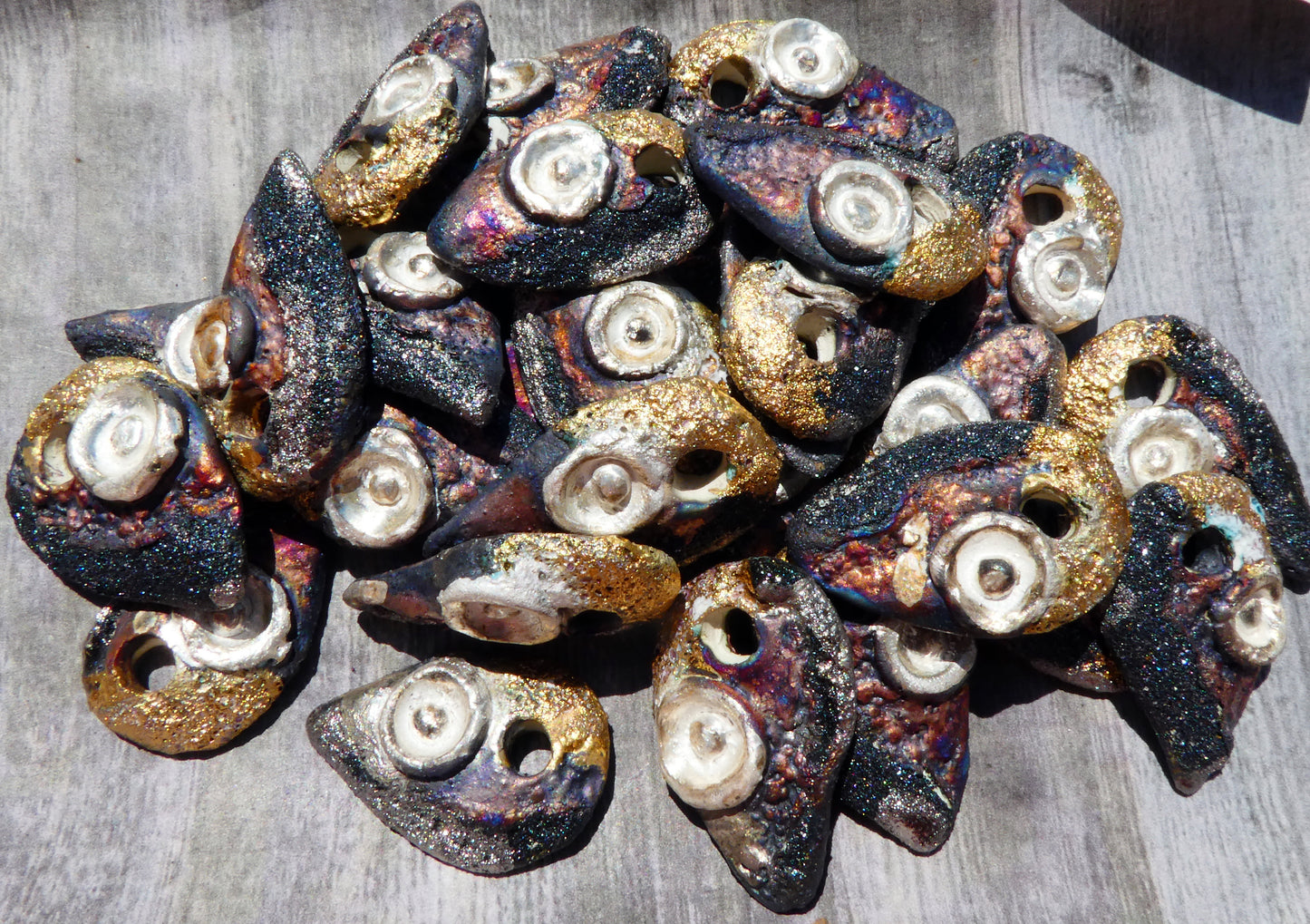 Ceramic New Rock Shard Earring Charms