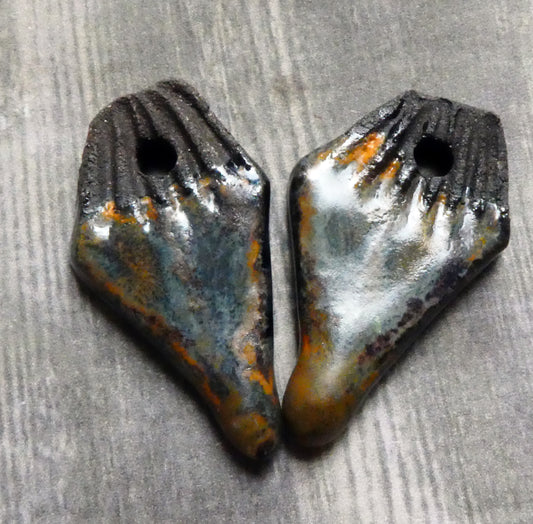 Ceramic Dark Dagger Earring Charms - Eternal Galaxy