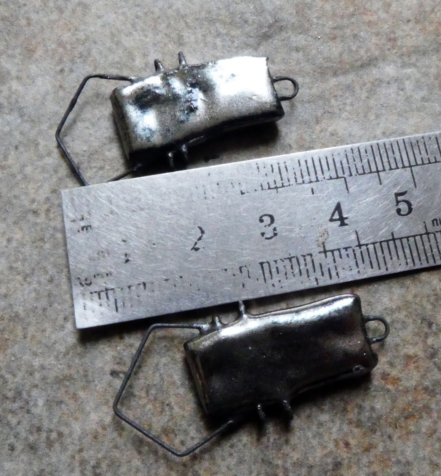 Ceramic Tablet Earring Connectors - Gloria