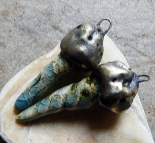 Ceramic Sea Creature Earring Charms -Water