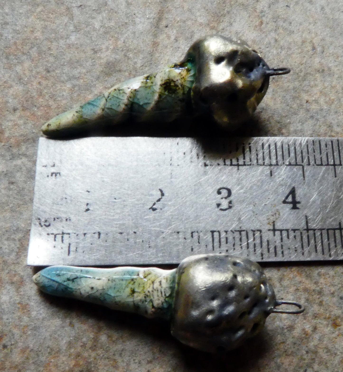 Ceramic Sea Creature Earring Charms -Water