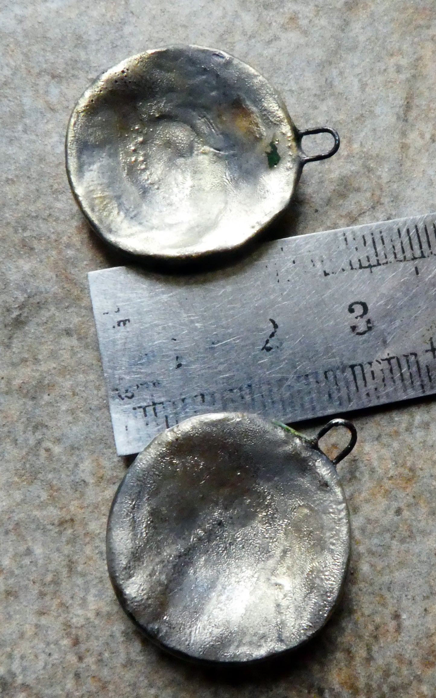 Ceramic Medium Pressed Flower Earring Charms#8