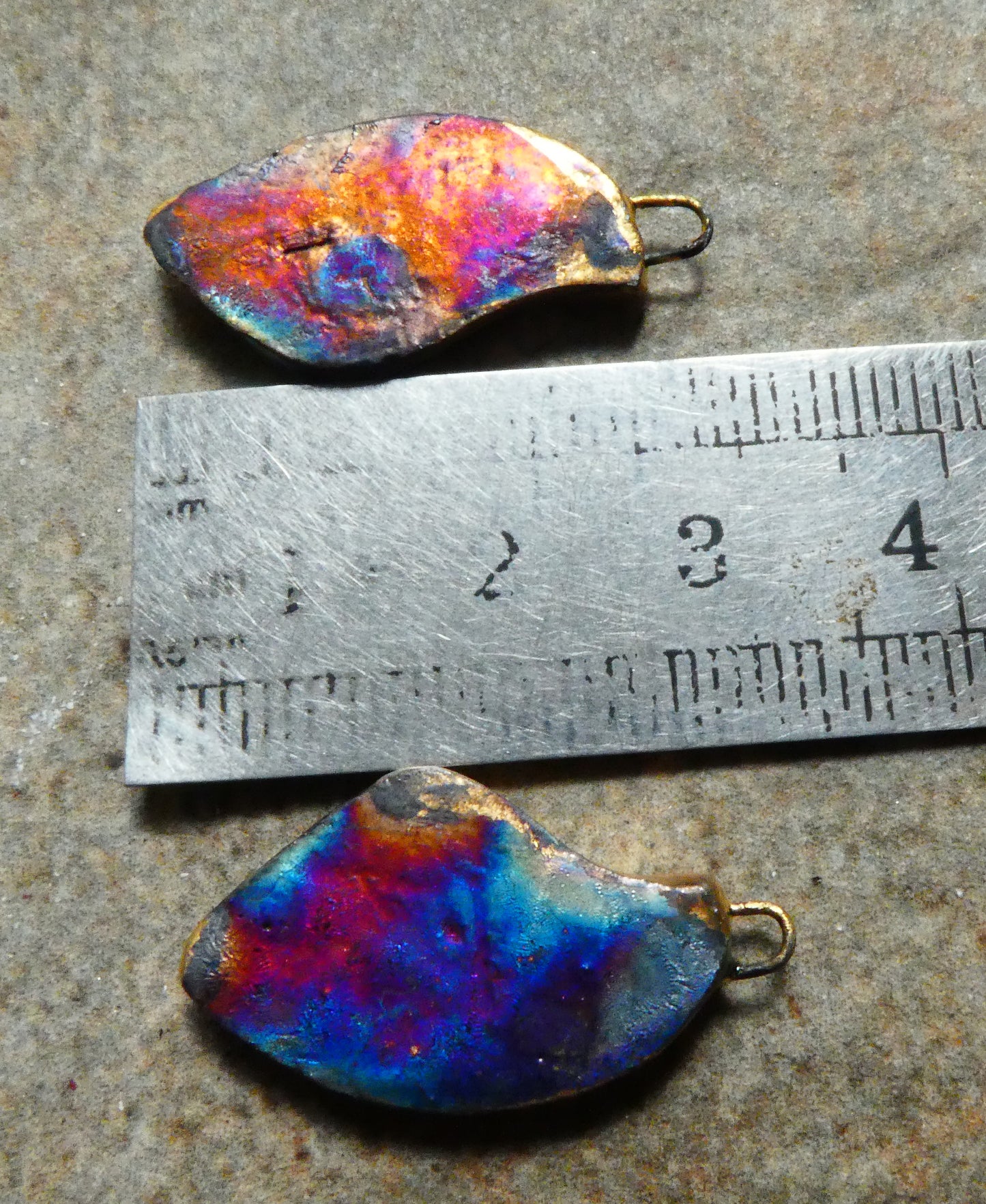 Ceramic Decal Butterfly Wing Earring Charms #1