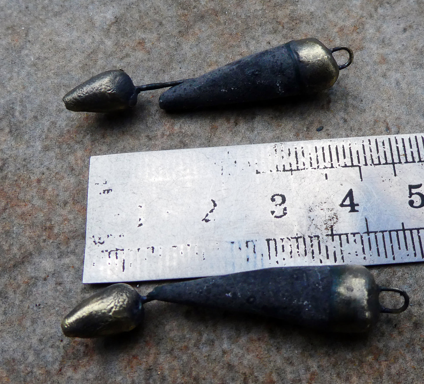 Ceramic Stitched Spike Earring Charms -Matte Black