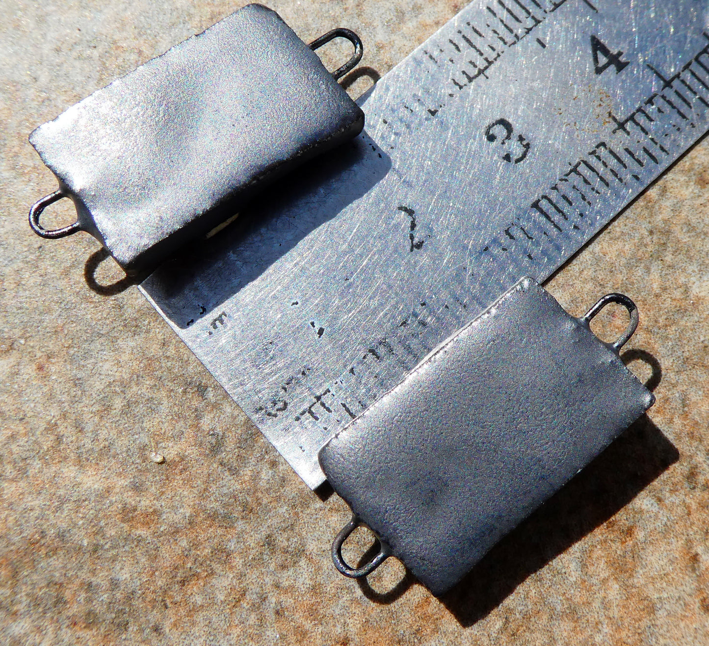 Ceramic Cross Tablet Earring Connectors #5