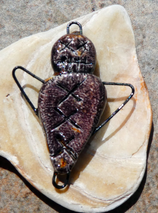 Ceramic Single Voodoo Doll -Connector -Dune