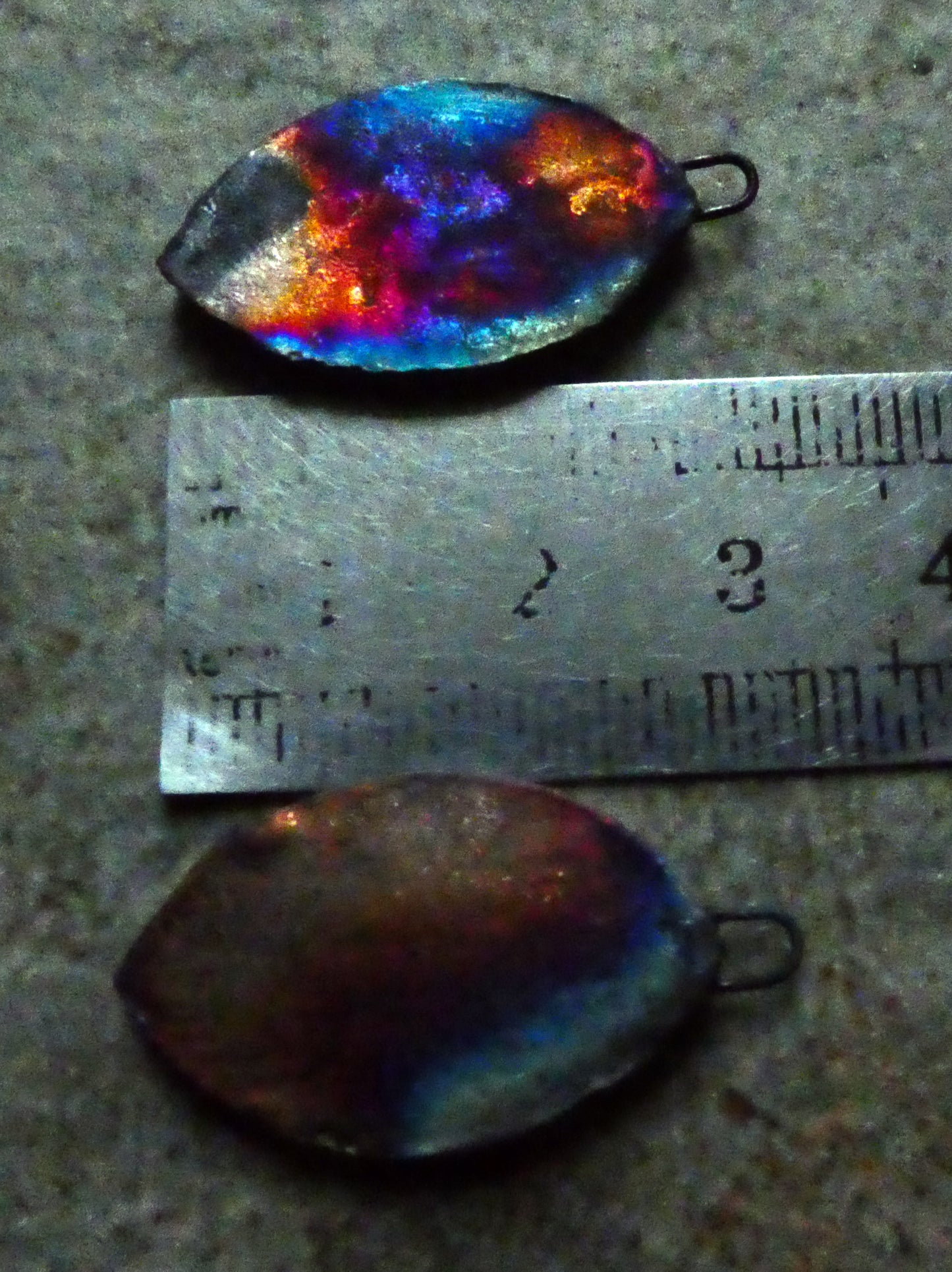 Ceramic Skeleton Hand and Rose Decal Earring Charms #1