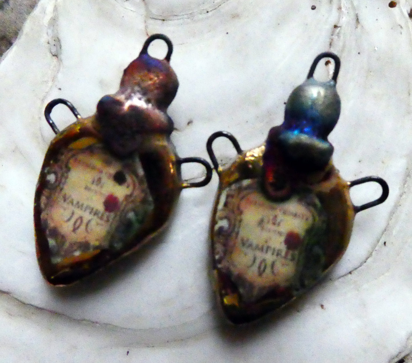 Ceramic Poison Bottle Earring Connectors #11