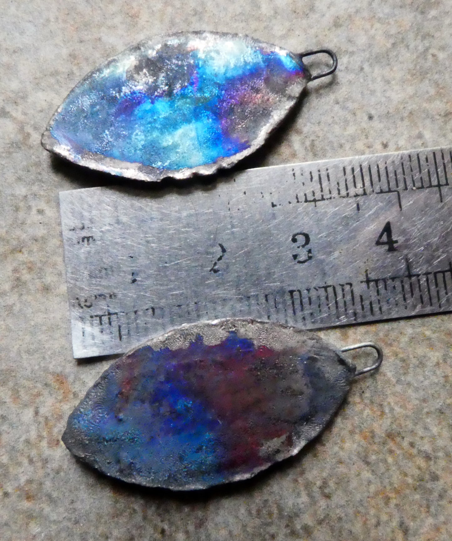 Ceramic Dancing Skeleton Decal Earring Charms