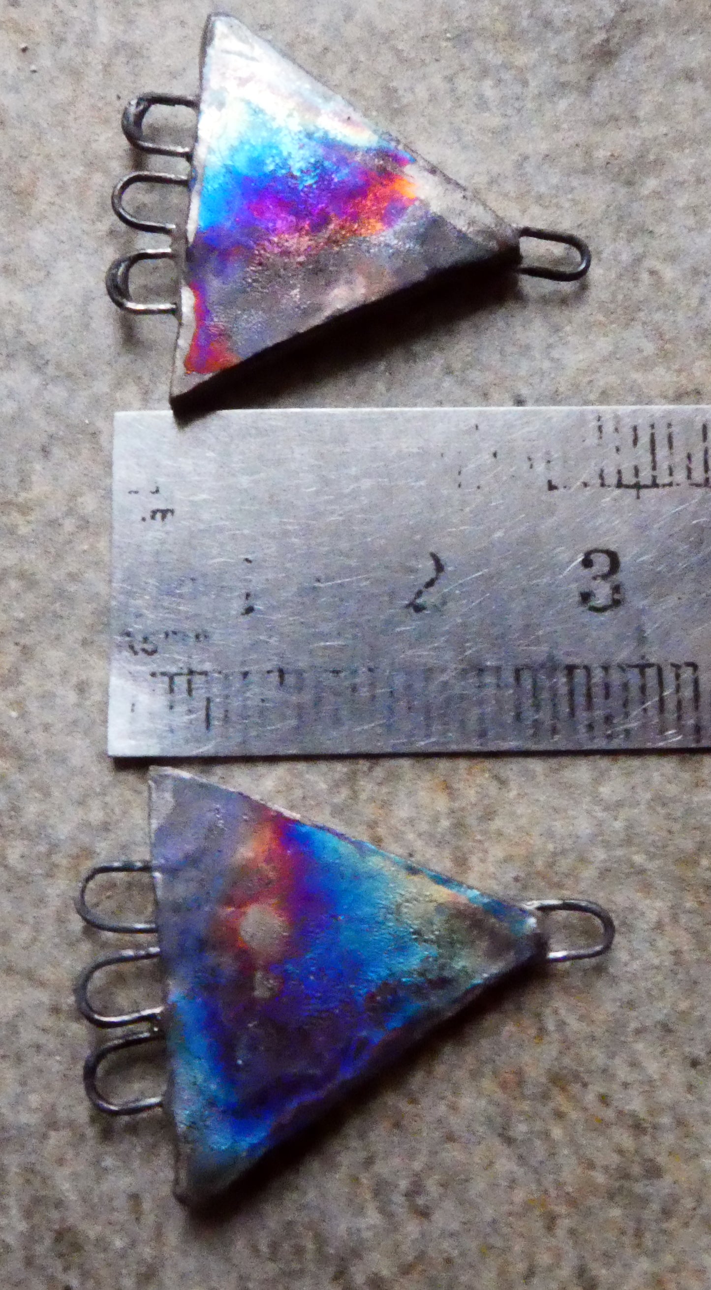 Ceramic All Seeing Eye Decal Earring Connectors #7